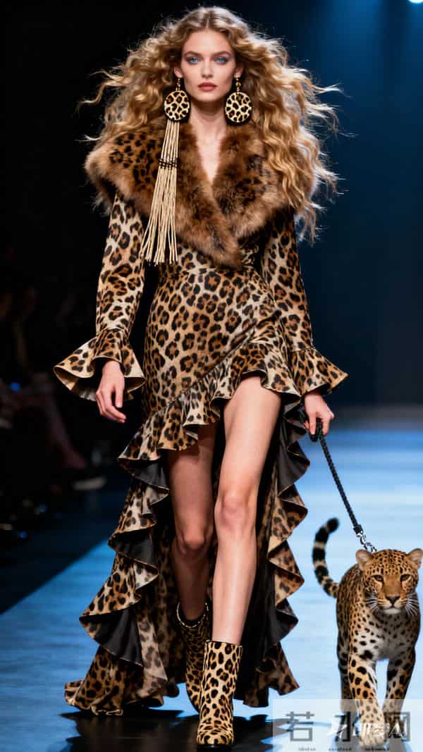 超高清画质，真实人物写真，绝色美女模特，金棕色卷长发大波浪