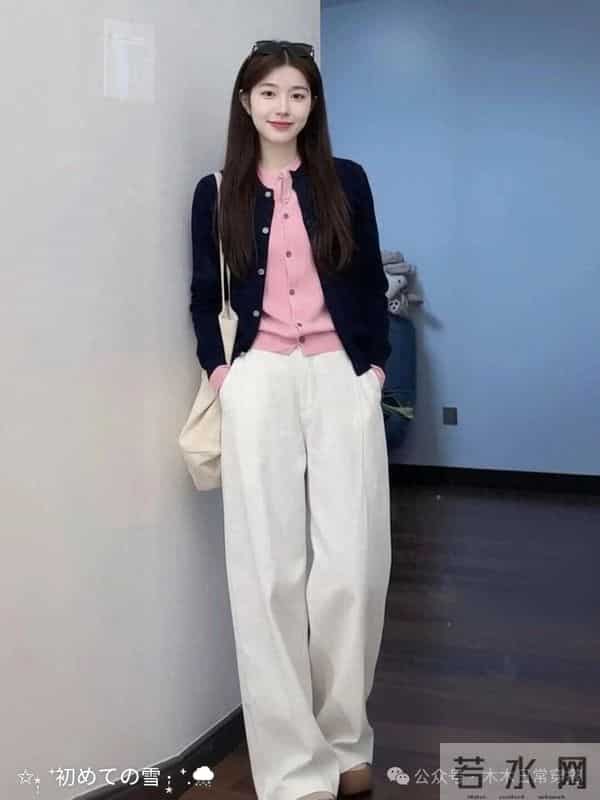 撞色假两件真的好看惨了！妥妥的气质女神～