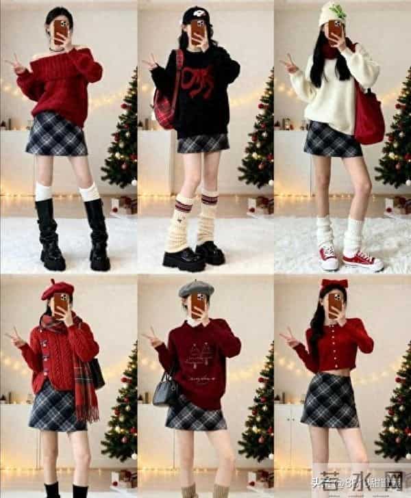 别急着买新衣，用衣柜基础款红绿白，轻松搭出圣诞氛围