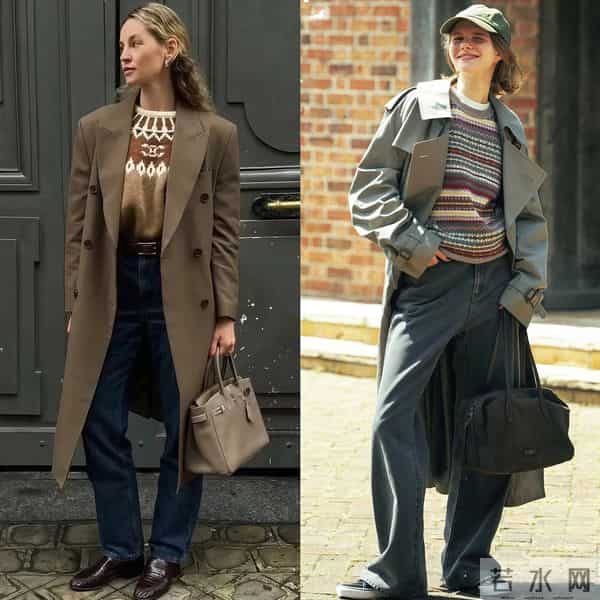 今冬穿“大衣＋毛衣”绝了，又暖又时髦