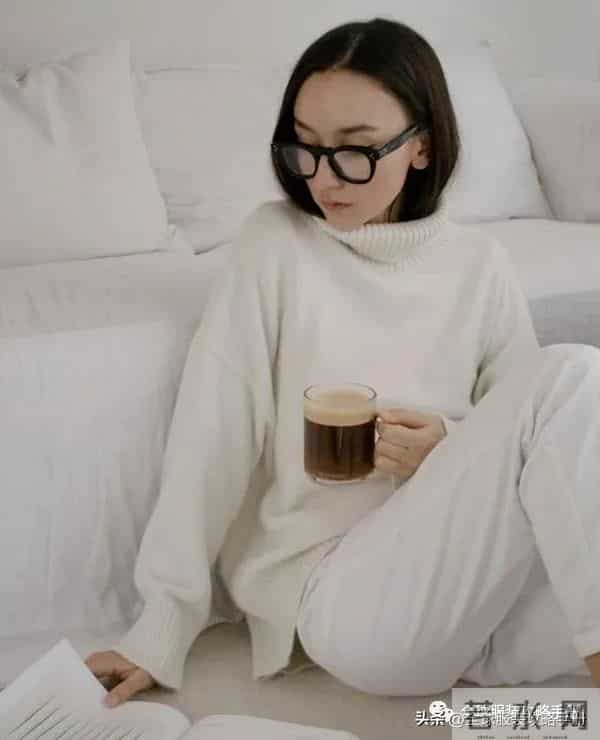 冬天穿白色，太显高级了！