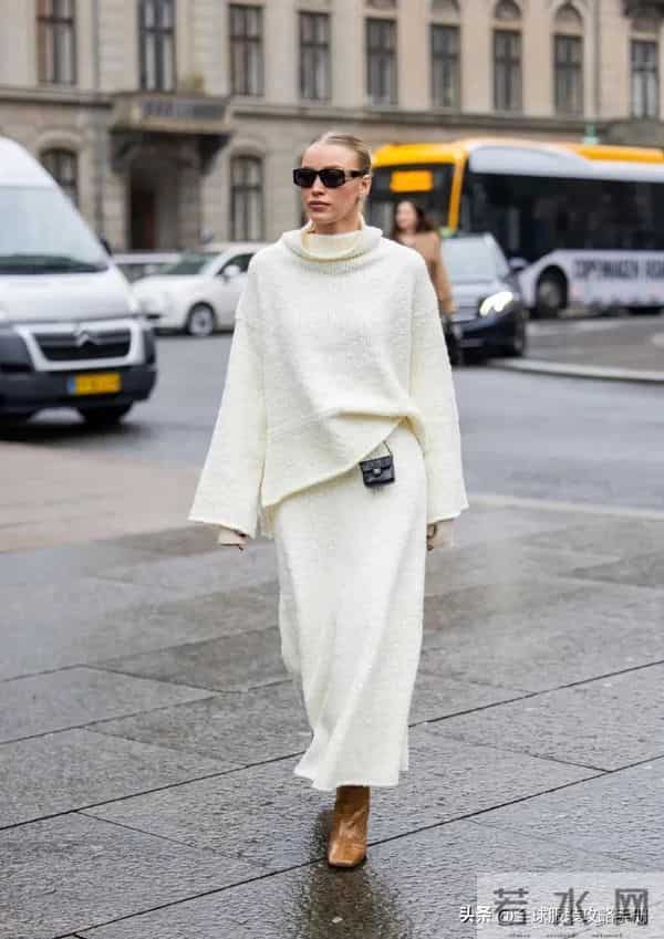 冬天穿白色，太显高级了！