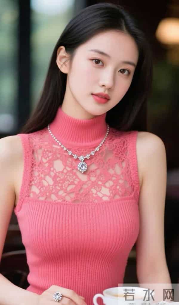 粉红色蕾丝衫的魅力