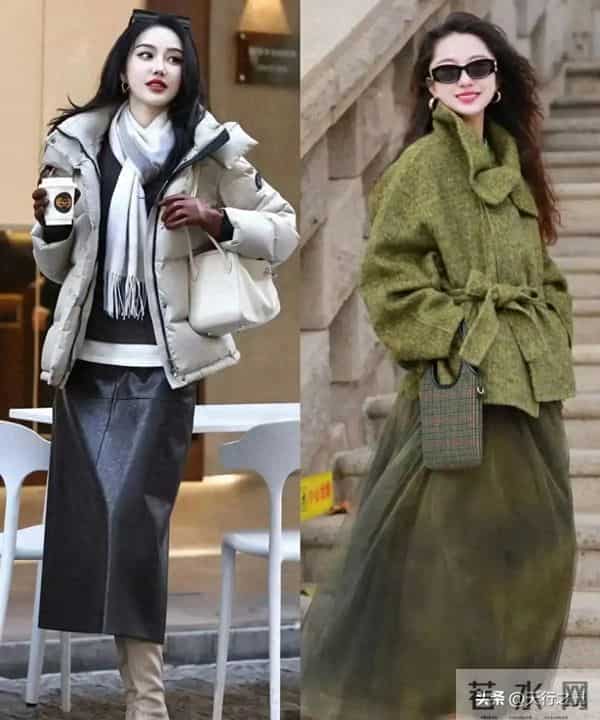 “短外套+裙子”=今年冬天的王炸组合，这样穿高级又洋气，美爆了