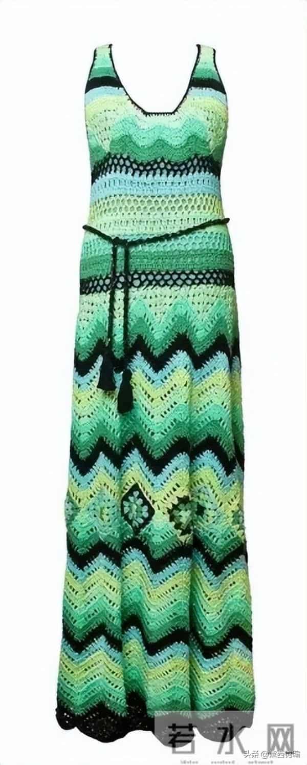 自带高定质感钩针连衣裙：能当裙能当衫，收腰遮肉，度假拍照绝了