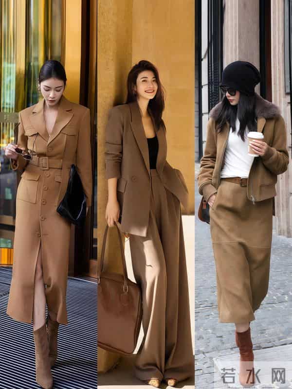 “大地色穿搭杀疯了！把高级与适配焊死，美到出街封神”