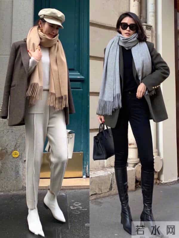 冬日松弛感通勤复古混搭穿搭法 随性精致两不误