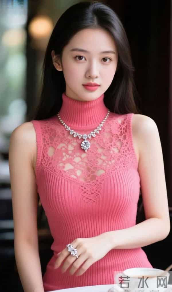 粉红色蕾丝衫的魅力