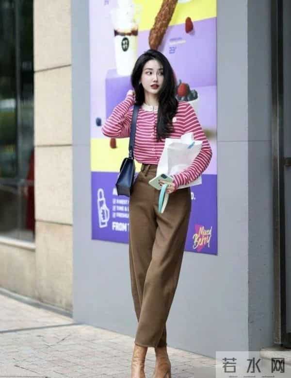 阔腿裤彻底不兴了！今冬满街都在穿“泥裤”，意外的高级、显气质