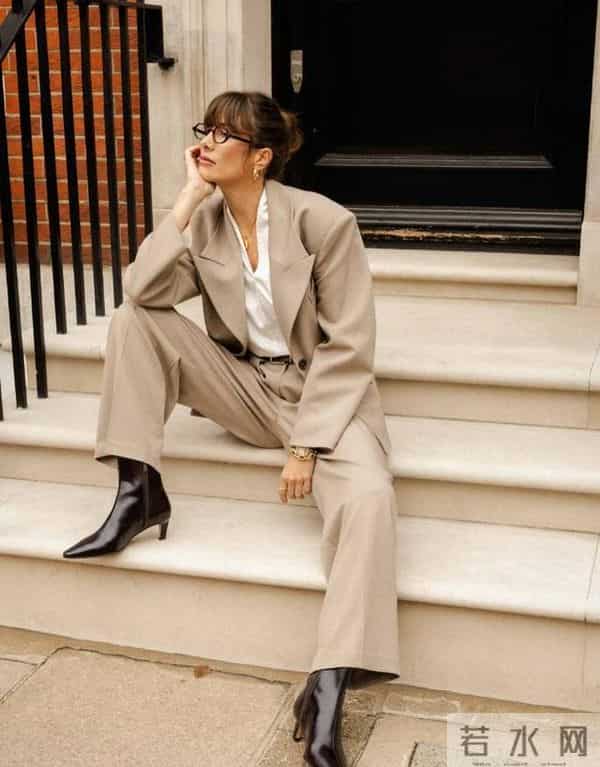 九分裤+短靴，冬天这样穿，太时髦了！