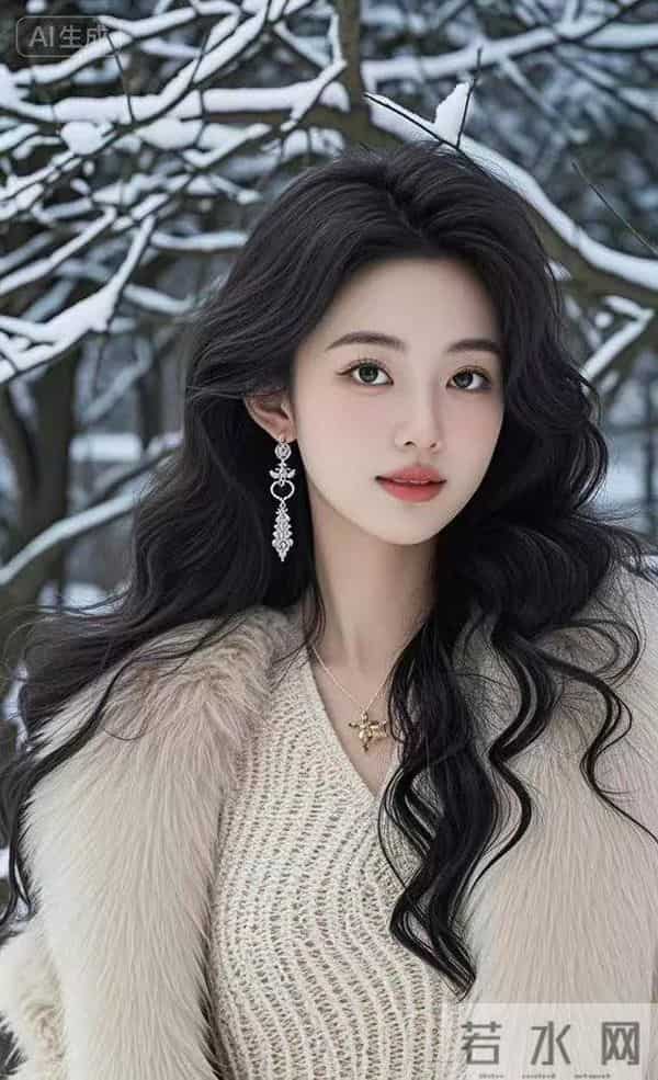 冬季穿搭 毛绒外套内搭连衣裙太美了