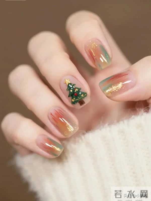 真显白啊这组冬日美甲好喜欢！