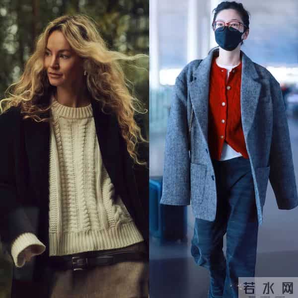 今冬穿“大衣＋毛衣”绝了，又暖又时髦