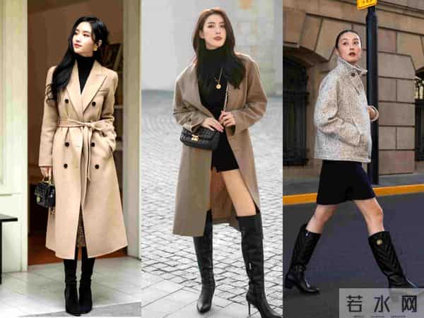 大衣+长靴才是冬季保暖时髦搭配,显高显瘦又气质高级,谁穿谁美