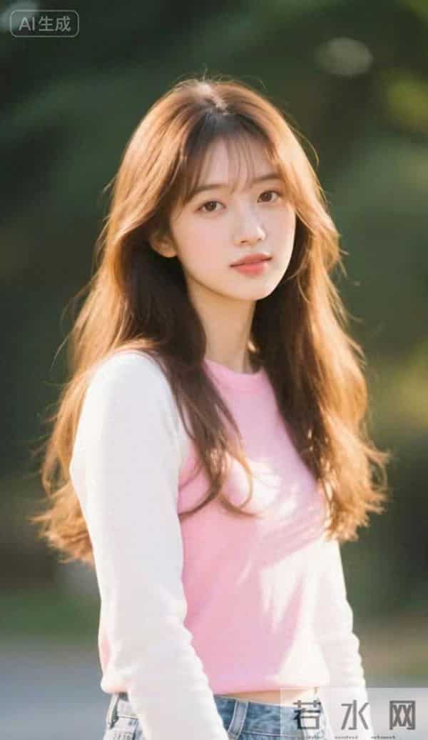 穿白衬衣与牛仔裤的魁力