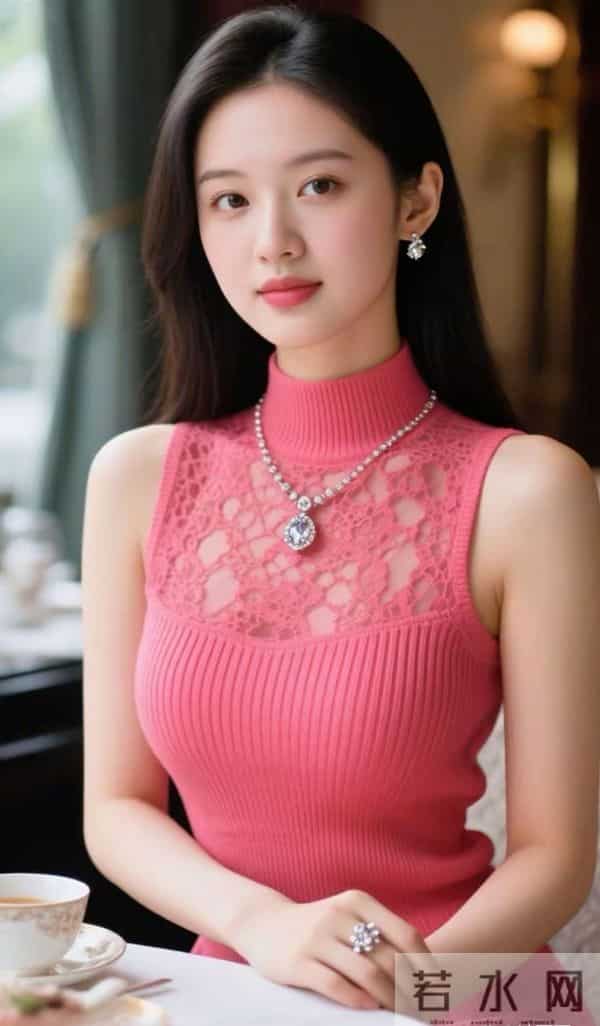 粉红色蕾丝衫的魅力