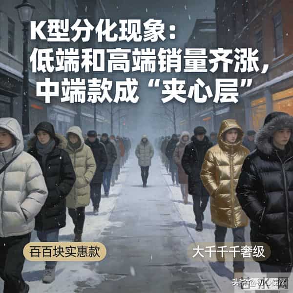 羽绒服市场K型分化:中端遇冷,高低端两重天