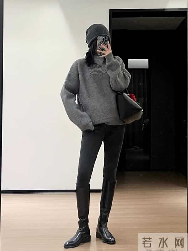 今年冬天流行一种穿搭,叫“靴中裤”,时髦保暖又减龄