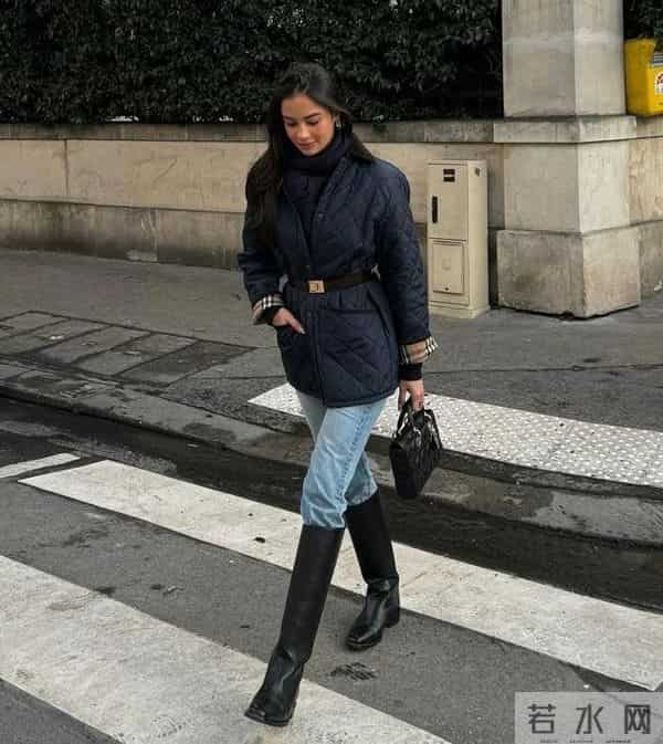 今年冬天流行一种穿搭,叫“靴中裤”,时髦保暖又减龄