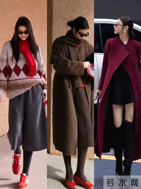 新年红穿搭天花板！高级不艳俗，解锁冬日氛围感
