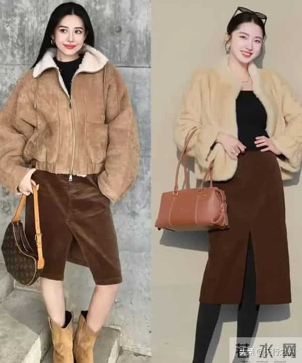 “短外套+裙子”=今年冬天的王炸组合，这样穿高级又洋气，美爆了