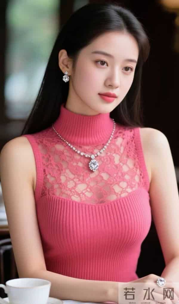 粉红色蕾丝衫的魅力