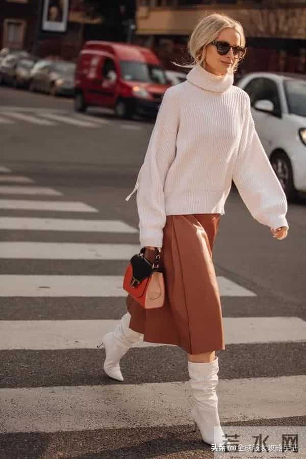 冬天穿白色，太显高级了！