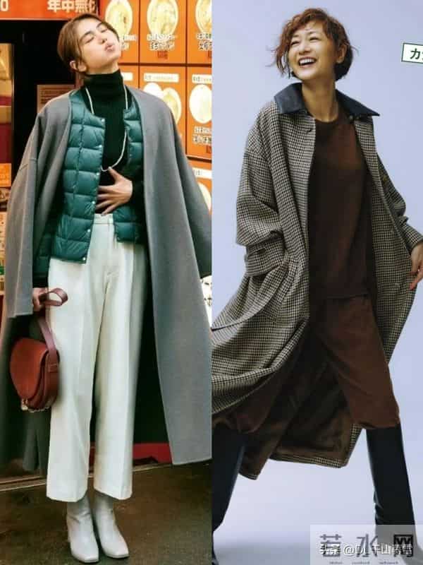 日杂时尚女人秋冬季大衣穿搭分享