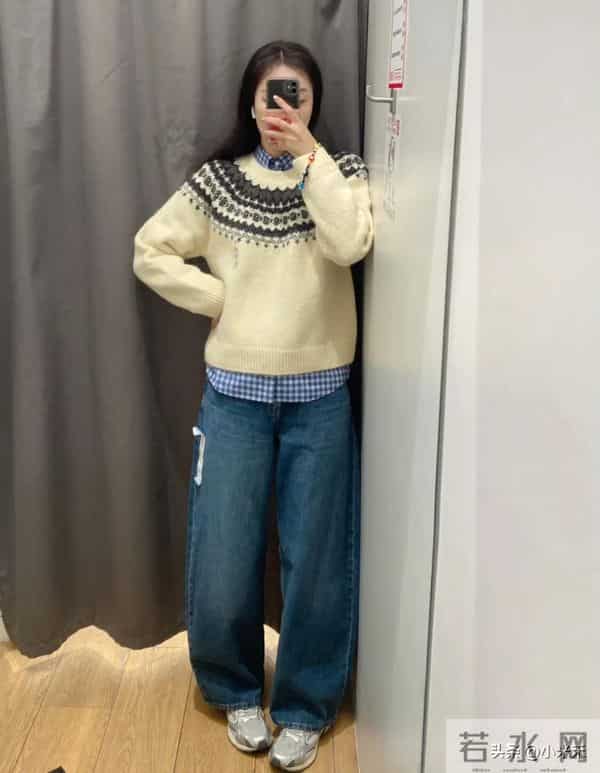 优衣库费尔岛毛衣太好看了吧,直接把日剧女主的松弛感焊身上了!
