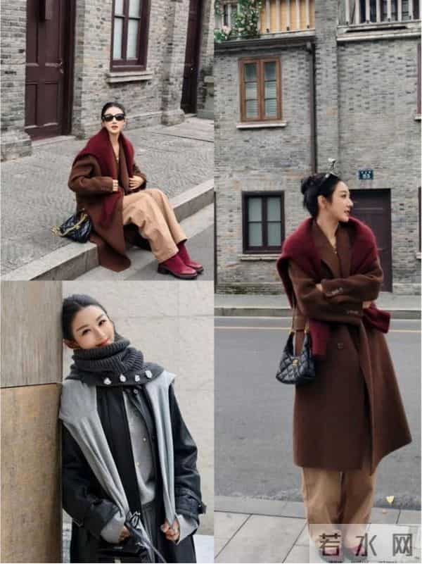 看了薇娅大衣新穿法，我悟了：搭配阔腿裤、裙子，高级感拉满
