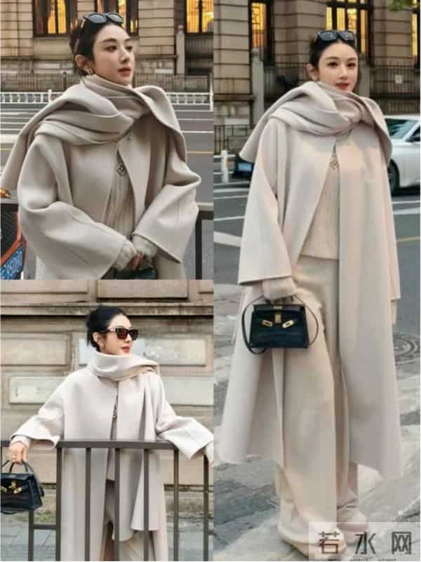 看了薇娅大衣新穿法，我悟了：搭配阔腿裤、裙子，高级感拉满