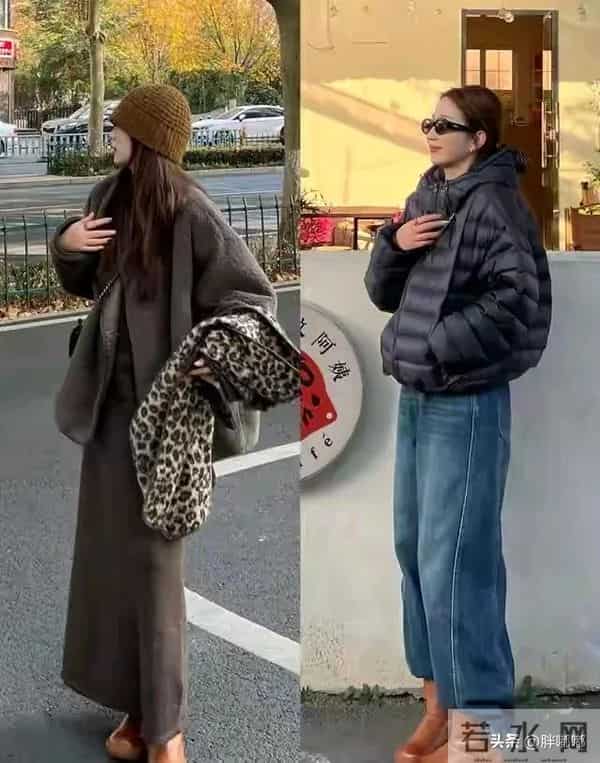 羽绒服穿搭，既能暖到心坎里，又能悄悄藏肉！