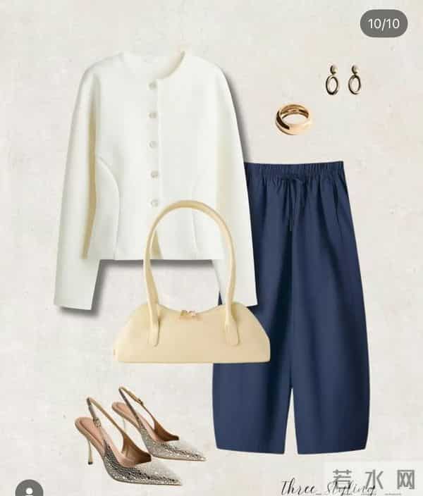 一条阔腿镰刀裤10身搭配,轻松实现一衣多穿