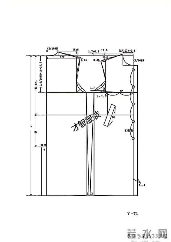 男衬衫制版教程 男大衣制版教程 才智服装