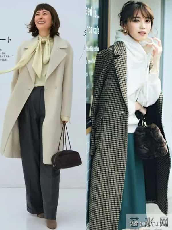 日杂时尚女人秋冬季大衣穿搭分享