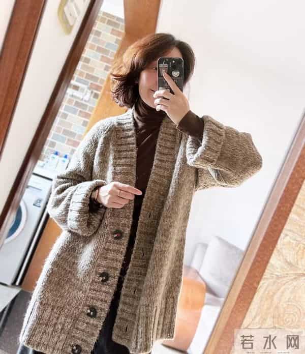 慵懒风格的一款开衫