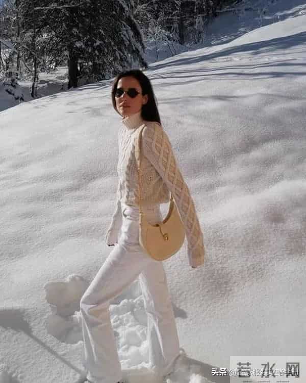 冬天穿白色，太显高级了！