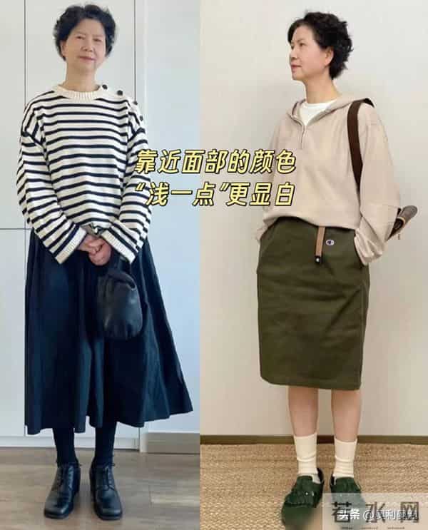 60岁左右的女人哪些颜色该穿哪些不该穿对比图给你答案