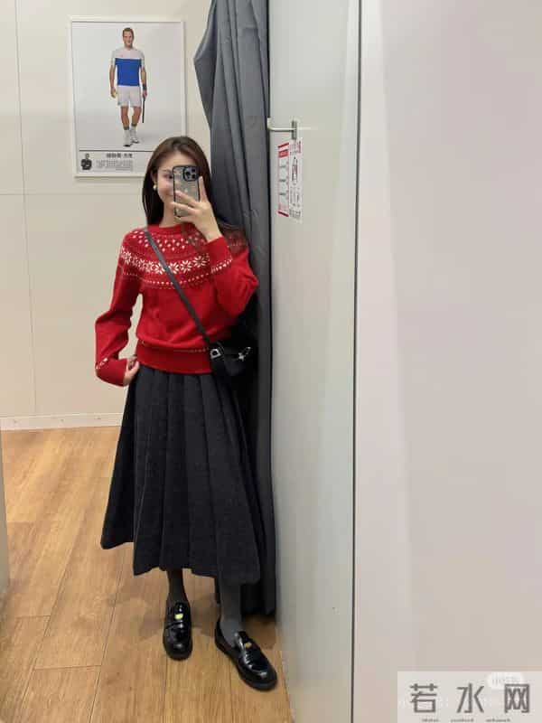 优衣库童装毛衣封神啦！红色费尔岛好适合圣诞呀！