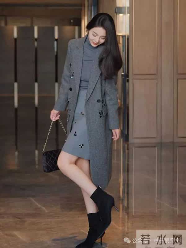 灰色大衣真的太高级了!