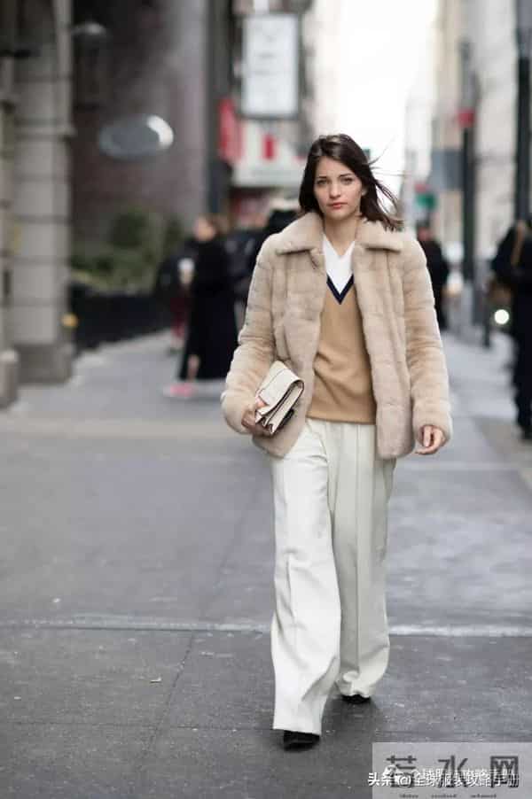 冬天穿白色，太显高级了！