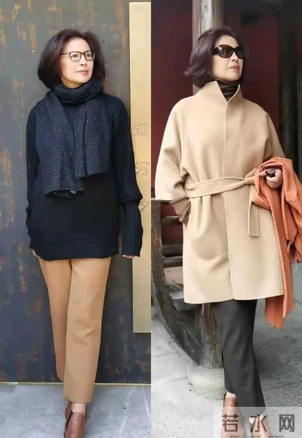 会打扮的中年女人，冬季穿搭靠这3个套封神！保暖还好看