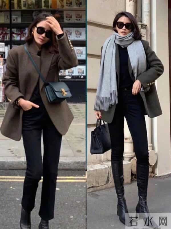 冬日松弛感通勤复古混搭穿搭法 随性精致两不误
