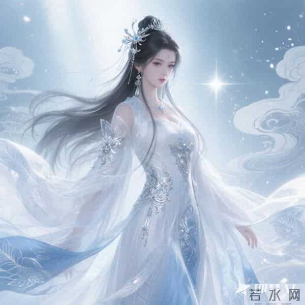 遮天绝美的安妙依 绝世容颜，倾城之貌白色仙裙，飘逸汉服