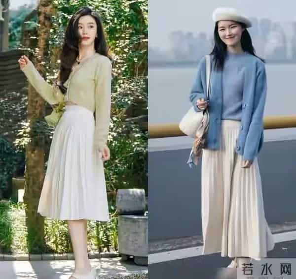 今年流行“穿裙不穿裤”，这几条气质半身裙，穿出时髦高级感