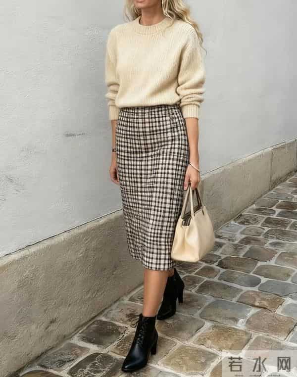 纯色毛衣买来不会搭?这 10 套 “简约高级公式”,照着穿就赢了