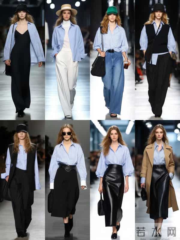 条纹衬衫的时尚魅力穿搭分享