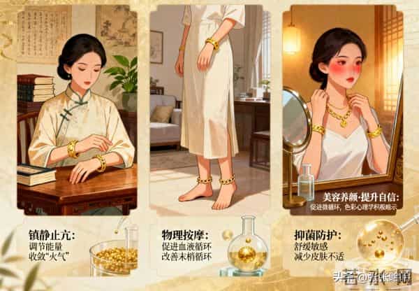 别小瞧黄金饰品！养生美容又提气质，太实用啦！