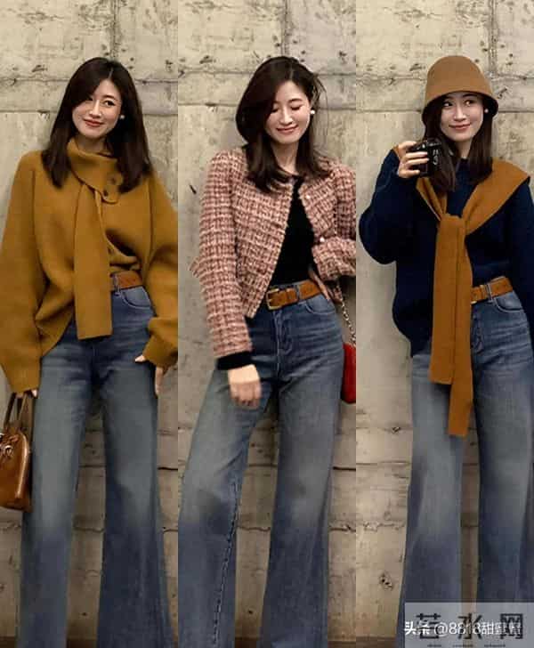 过时的喇叭裤今年又火了，这样搭显腿长还有复古港风范儿