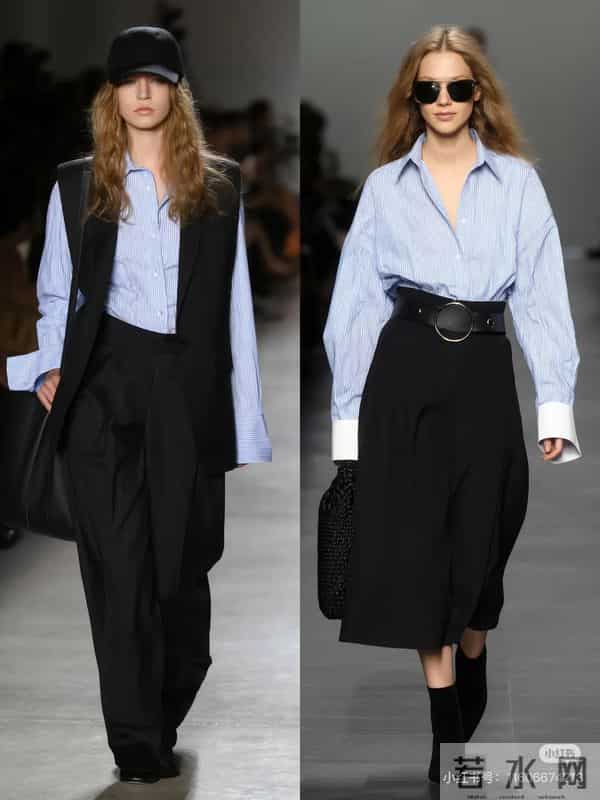 条纹衬衫的时尚魅力穿搭分享